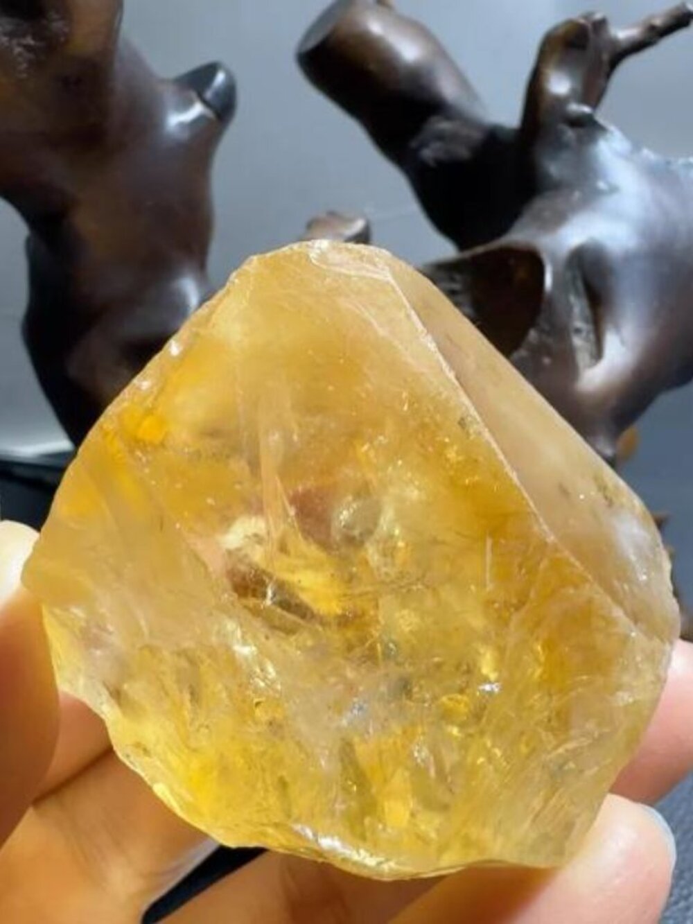 Natural citrine rough